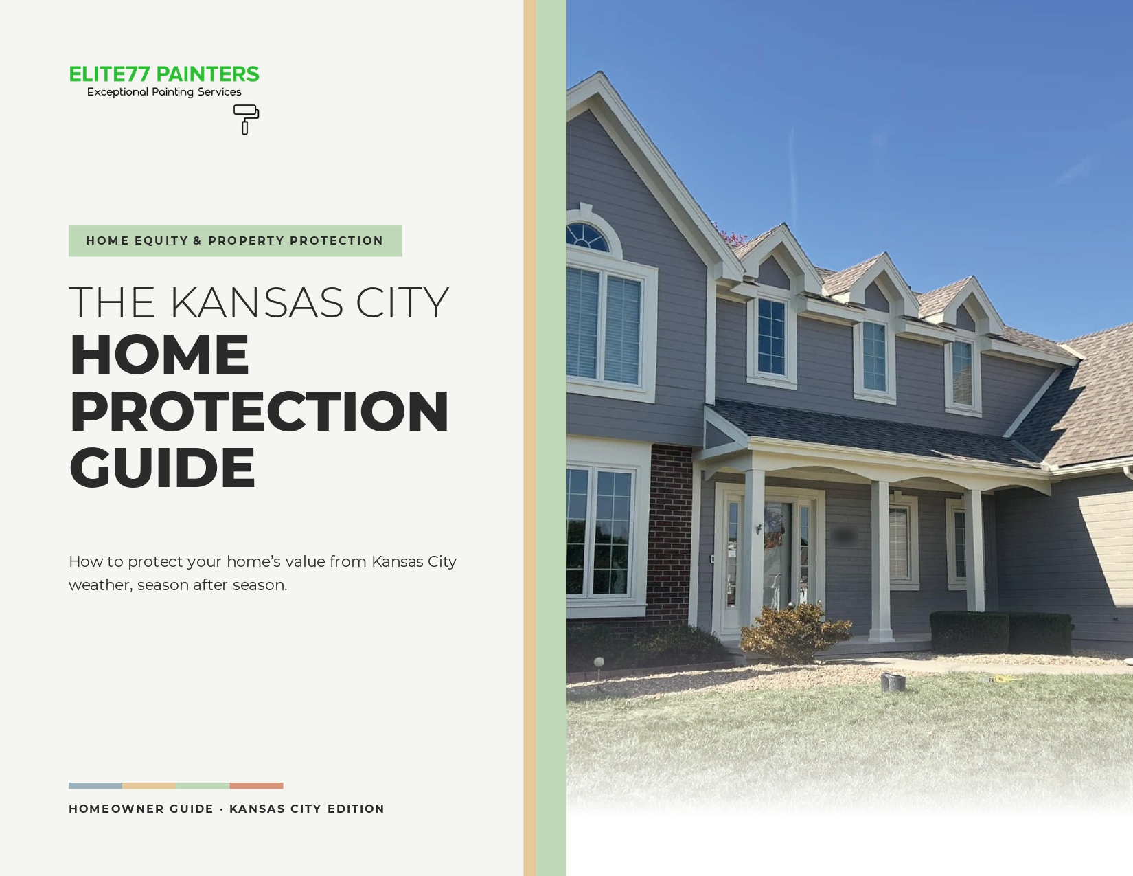 Cover of the free Kansas City Home Protection Guide by Elite77 Painters